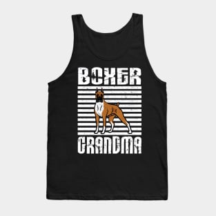 Boxer Grandma Proud Dogs Tank Top